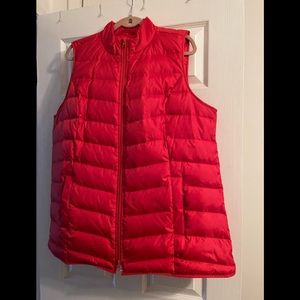 J Jill Red Puffer Vest XL Petite